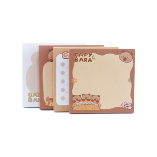 Creative kappibala note sticker high color value INS wind cute paste tearable post-it notes can be ordered logo
