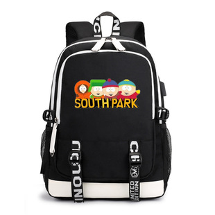 2023 Cross-border New South Park South Park Peripheral Backpack Youth Student Schoolbag