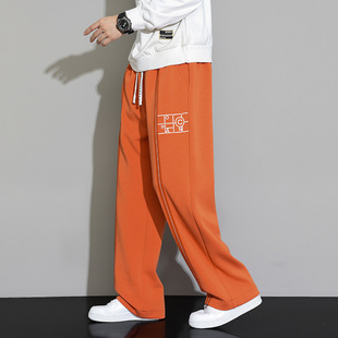 Road American Style Casual Pants Men's Simple Fashion Loose Fat plus size Trendy Sports Pants