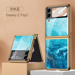 Популярный стиль, подходящий для Samsung zflip4, двойной чехол, складной экран, чехол для телефона, Простой Модный Универсальный Флип 3, защитный чехол