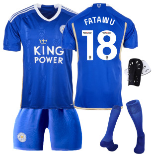 Leicester City Football Clothes 2023 Home Jersey Children's Adult Summer Sports Suit Group Buying Wholesale Generation