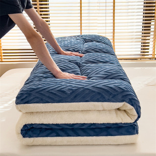 Household 2024 New Carved Milk Velvet Cashmere Double-Sided Mattress