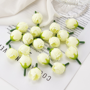 Simulation Star Bud Small Tea Bud Artificial Flower Silk Flower Hairpin Hair Accessories DIY Accessories Small Q Rose Wedding Decoration