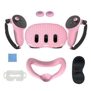 Meta quest 3 handle silicone protective cover Quest3 host set anti-slip drop-resistant 7-piece VR accessories