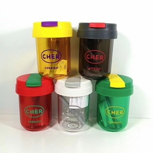 New popular online celebrity children's ton bucket ins mini straw Cup student High-looking plastic water Cup handy Cup