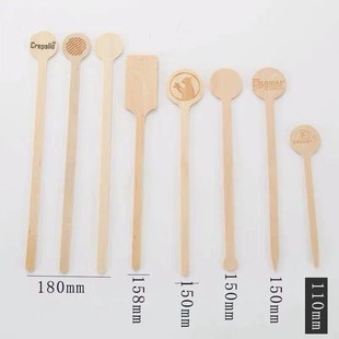 Disposable clean and environmentally friendly special-shaped stirring rods of various sizes support various packages of 0g0