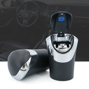 Car Ashtray Car Supplies Car Portable Ashtray Led Light with Lid Ashtray High Flame Retardant Removable