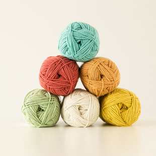 Su Su Jie's Combed Cotton Milk Wool Group Hand Knitted Crochet Scarf Material Bag Baby Sweater