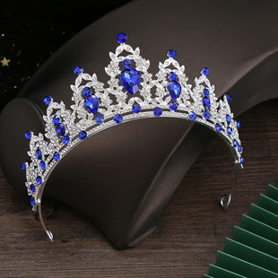 Factory direct sale bride crown accessories queen dress crown wedding dress headdress birthday party headband jewelry wholesale