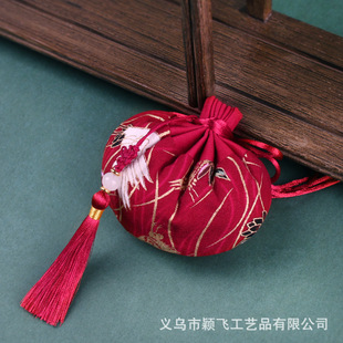 Dragon Boat Festival antique tassel Hanfu purse sachet handmade DIY carry-on empty bag printed embroidery Chinese style