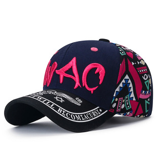 Spring New Arrival Flora Embroidered Letters Trendy Baseball Cap for Men and Women Couple Street Hip-Hop All-Match Sunshade Cap