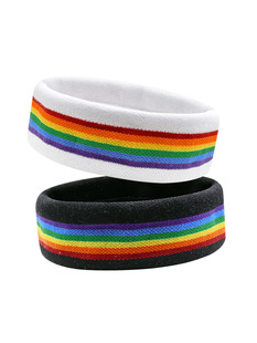 Cross-Border Shein Colorful Badminton Sports Headband Women's Tennis Sweat-Absorbent Band Running Sweat-Wiping Quick-Drying Hair Headband