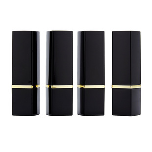 Bright black square lipstick tube air tube packaging materials manufacturers wholesale cosmetics packaging materials