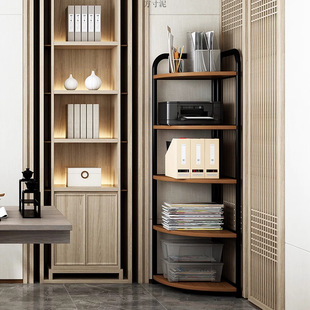Corner Cabinet Floor-Standing Corner Storage Rack Living Room Corner Storage Rack Triangle Bookshelf Bedroom Household Multi-Layer Corner Cabinet