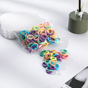 milk brown rubber band hair ring women's new towel ring high elastic durable hair rope small size binding ponytail head rope