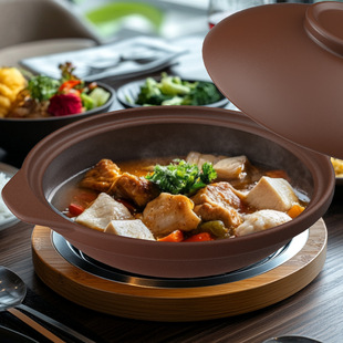 Unglazed purple casserole special casserole for rice ceramic household gas stove open flame uncoated high temperature resistant unglazed
