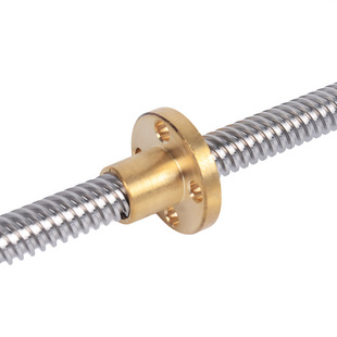304 stainless steel T8 screw with nut 3d printer screw T-screw trapezoidal screw screw manufacturer