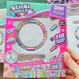 2025 Overseas Hot Handstring Sticker Film Children's Handbook Sticker Music Handstring Jewelry May Day New Strange Gift