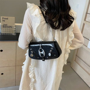 High-end Fashion Bag Women's 2024 Spring and Summer New Simple Elegant Small Square Bag Chaozhou Tongqin Crossbody Bag