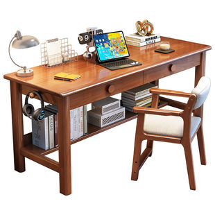 New Solid Wood Simple Computer Desk Home Desk Workbench Study Writing Bedroom Study Desk