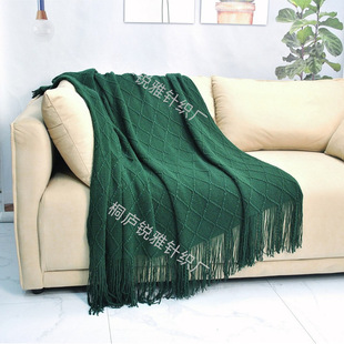 European Style Sofa Blanket Sofa Cover Blanket Four Seasons General Office Nap Blanket Bed End Blanket Knitted Blanket Air-conditioning Blanket Cross-border