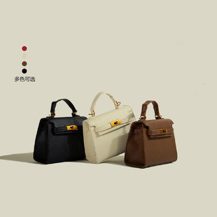 2024 New Cross-border Litchi Pattern Crossbody Bag Women's Korean Style Fashion Bag Cover Handbag Daily Commuter Satchel