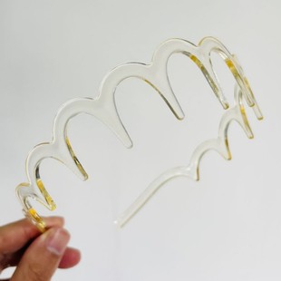 Korean-style Hair Band with Toothed Broken Hair High Cranial Top for Women Going Out All-match Special Internet Red Hair Card for Washing Face U-shaped Glasses Headband