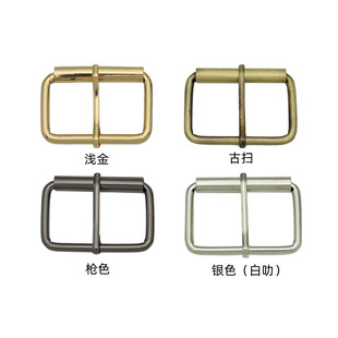 Iron Wire Needle Buckle Bag Hardware Accessories Bag Belt Length Adjusting Buckle Square Roller Needle Buckle Belt Buckle