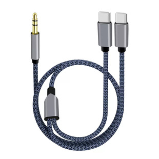 Baitong 2-в-1 AUX Audio Line IOS мобильный телефон автомобильный динамик гарнитура для прослушивания песен Android кабель-преобразователь завод