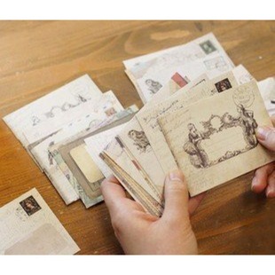 LOMO Small Card ins Boxed Blessing Thank You Confession Message Card Word Card Beautiful Mini Blank Postcard