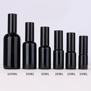 30ml black spray bottle 100ml essence oil bottle 10/15/20ml perfume bottle 50ml emulsion bottle in stock