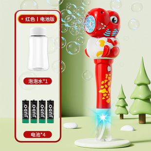 Net red Gatling bubble machine children's automatic hand-held bubble gun bubble stick toy stall wholesale
