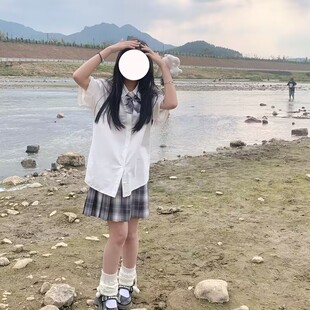 Summer New JK Uniform Japanese College Style Loose Short Sleeve School Style Soft Girl Sweet Shirt Pleated Skirt Set