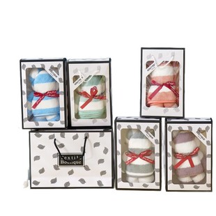 Bear gift towel with handbag gift towel with hand gift box wedding welfare opening gift towel