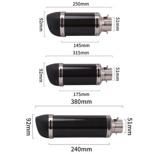 Suitable for motorcycle Kawasaki Z900 Z1000ninja 400 250 modified leovince exhaust pipe 38-51