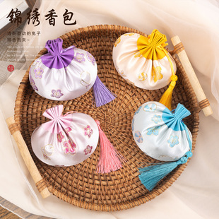 New Dragon Boat Festival Antique Hanfu Sachet Carry-on Jade Rabbit Sachet Empty Bag Lavender Car-mounted Mugwort Pocket Bag