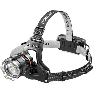 Cross-border P50 strong light induction headlight USB charging outdoor waterproof zoom long shot aluminum alloy LED fishing headlight