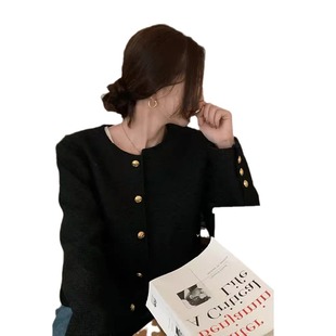 2024 New Design Sense Short Coat Autumn Wear Women's Cold Style Casual All-match Elegant Socialite French Top Niche