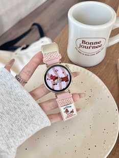 For HUAWEI watch watch41mmGT Huawei 18/20/22mm sausage puppy woven magnetic strap