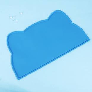 Factory wholesale pet silicone placemat dirty washing easy to clean cat and dog tableware universal silicone mat cat