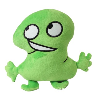 Cross-border dream island war without rope pen eraser pin ice snowball green leaf flame plush toy male