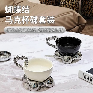 Household Ceramic Mug Advanced Sense Office Niche Large Capacity Creative Couple Love Coffee Cup with Spoon