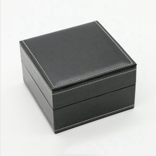 High-End Pu Leather Watch Case Jewelry Jewelry Box Storage Box Display Packaging Box Single Watch Case Hot Stamping Pattern