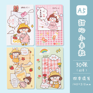 ins girl heart Cartoon creative student stationery classroom notebook diary A5 car line Book Wholesale