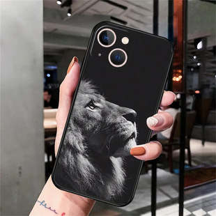 Применимо iPhone15 тигр животное лев волк чехол для телефона