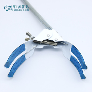 Laboratory condenser pipe clamp medium large iron stand non-slip fixed clamp four-claw clamp drip table fixture