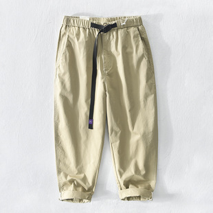Z385 Men's City boy Loose Tapered Casual Straight Men's Japanese Style Pants
