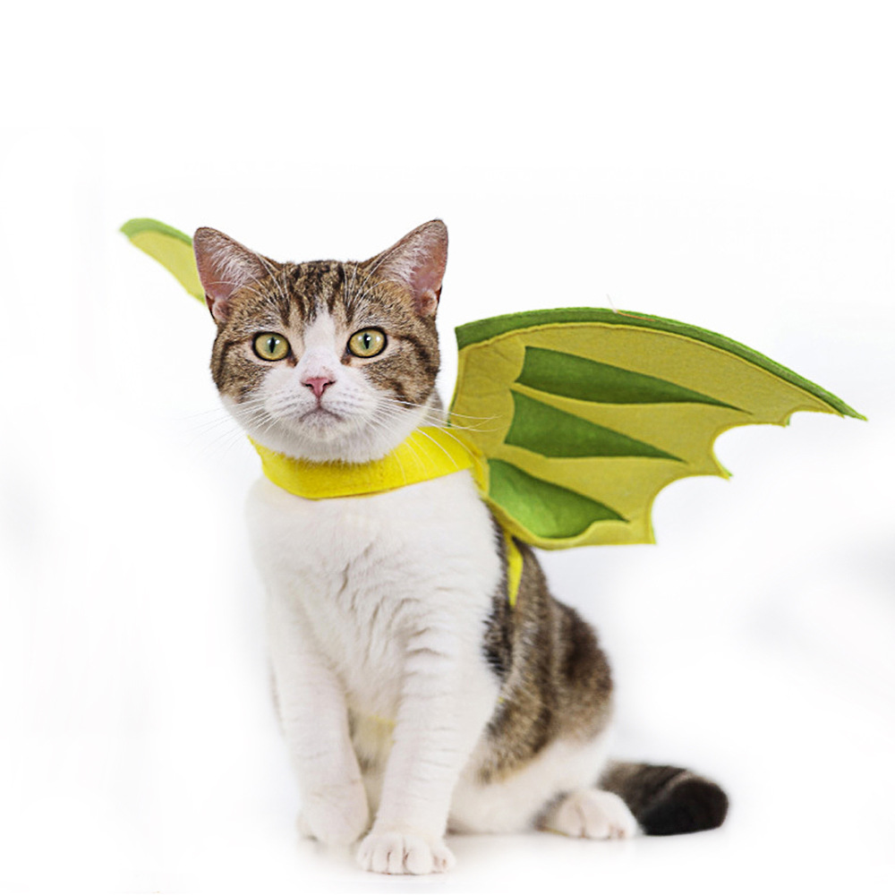 New Halloween pet wings, dog pterosaur and cat wings, party props, funny dinosaur wings costumes
