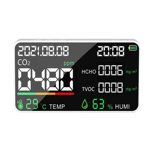 Portable carbon dioxide detector TVOC CO2 carbon dioxide monitor formaldehyde detector outdoor camping