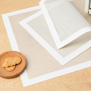 Cookie baking mat three-dimensional icing high temperature breathable mesh silicone mat flat non-stick household baking tools